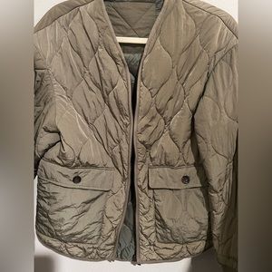 Zara quilted bomber jacket (small) reversible